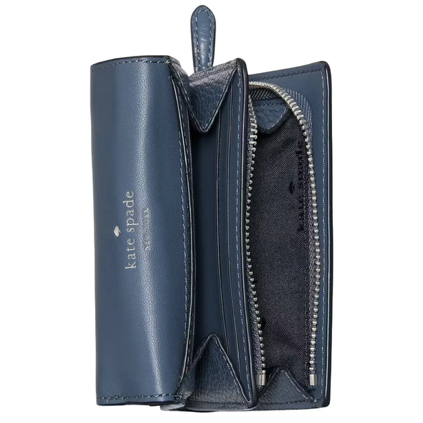 Kate Spade Kayla Small L-Zip Wallet - Twilight Blue KK056
