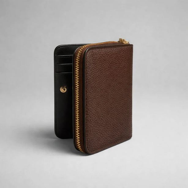 MARC JACOBS Plaza Mini Compact Wallet Cognac RS-4R5SMP088S01