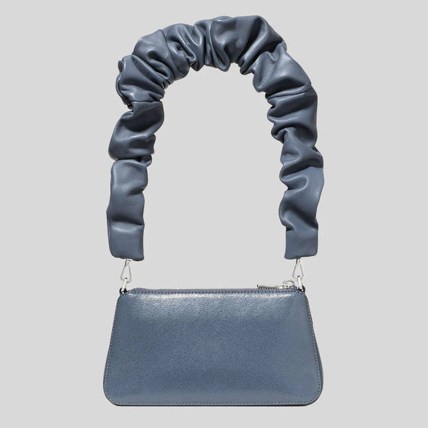 KATE SPADE Grace Glazed Leather Shoulder Bag Blue RS-KN040