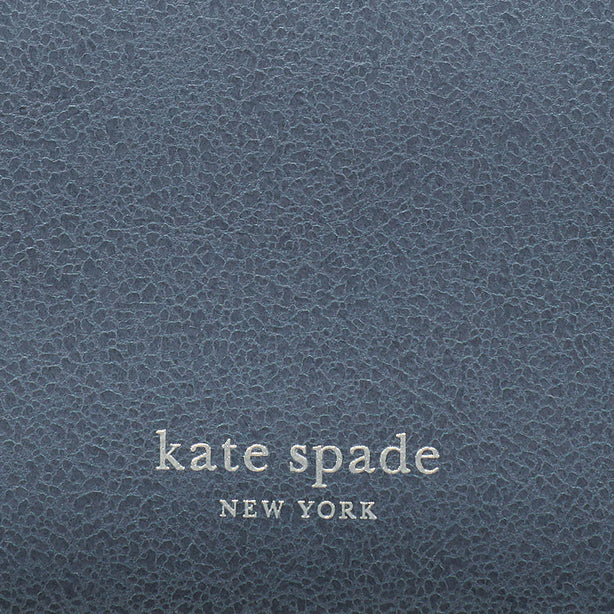 KATE SPADE Grace Glazed Leather Shoulder Bag Blue RS-KN040