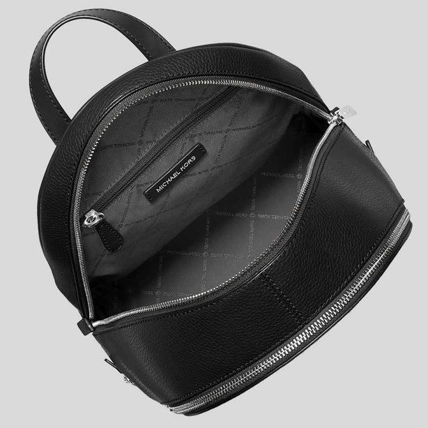 MICHAEL KORS Rhea Medium Pebbled Leather Backpack Black RS-35T5SM9M1L