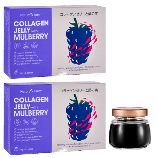 [Bundle of 2] Nature's Farm® Collagen Jelly with Mulberry 150g x 6s