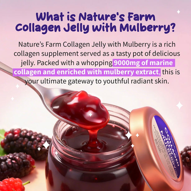 [Bundle of 2] Nature's Farm® Collagen Jelly with Mulberry 150g x 6s