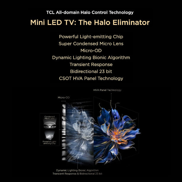 2025 NEW | TCL C7K Premium QD-Mini LED 4k TV 55inch