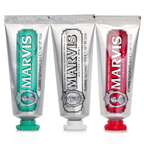 3 Flavours Box: 1xclassic Strong Mint Toothpaste+1xwhitening Mint Toothpaste+1xcinnamon Mint Toothpaste - 3pcs