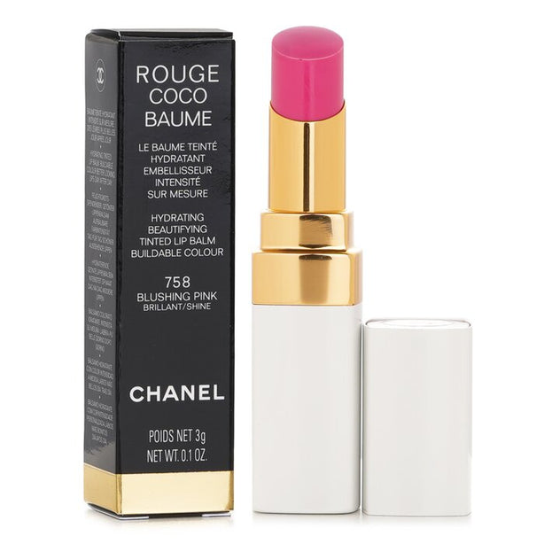 Rouge Coco Baume Hydrating Beautifying Tinted Lip Balm - # 758 Blushing Pink - 3g/0.1oz