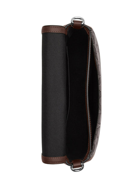 Coach Amelia Saddle Bag In Signature Jacquard - Maple