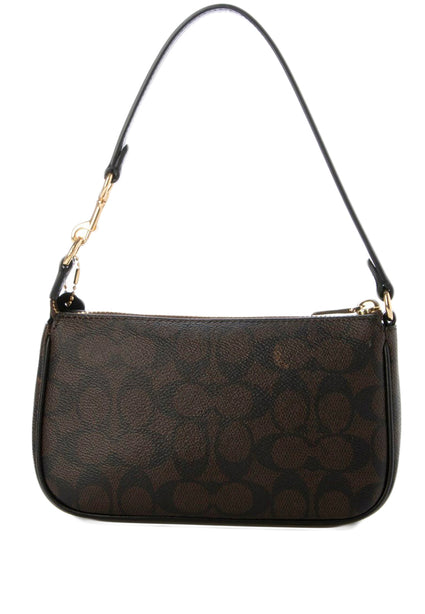 Coach Nolita 19 In Signature Canvas - Walnut Black