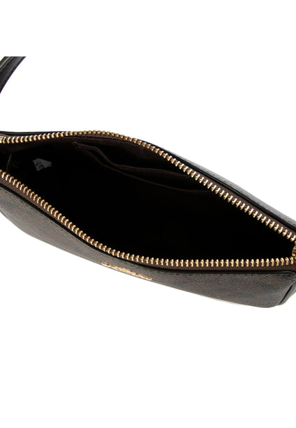 Coach Nolita 19 In Signature Canvas - Walnut Black