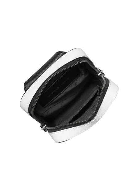 Michael Kors Mens Cooper Signature Logo Sling Pack - Black/White