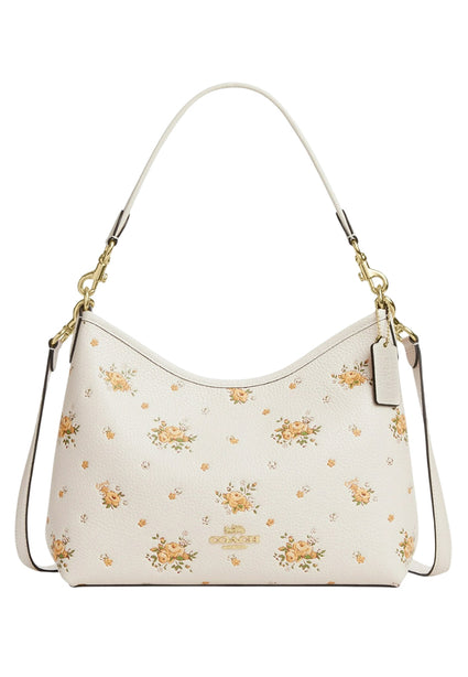 Coach Laurel Shoulder Bag With Floral Print - White/Multi
