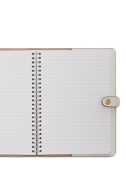 Coach Notebook In Signature Canvas With Floral Print - Sand Multi