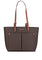 Michael Kors Jet Set Medium Logo Pocket Tote Bag - Brown/Brown