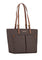 Michael Kors Jet Set Medium Logo Pocket Tote Bag - Brown/Brown