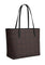 Coach City Tote Bag In Signature Canvas - Walnut Black