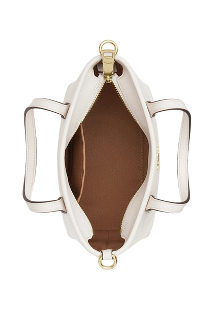 Coach City Mini Tote Bag In Signature Canvas - White/Chalk