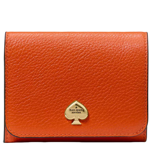 Kate Spade Kayla Small L-Zip Wallet - Fiery Orange KK056