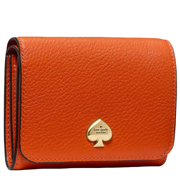 Kate Spade Kayla Small L-Zip Wallet - Fiery Orange KK056