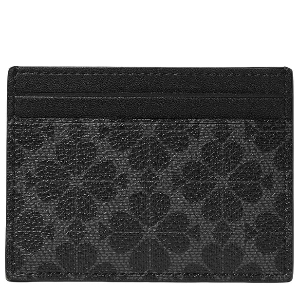 Kate Spade Spade Flower Small Slim Card Holder - Black KN761