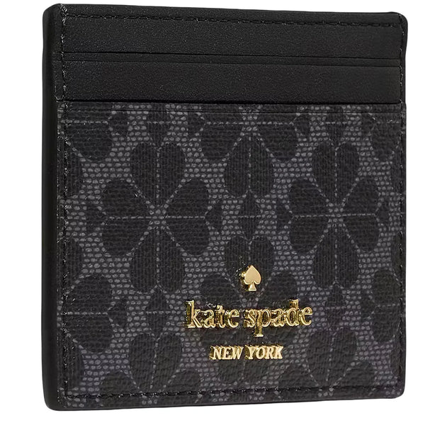 Kate Spade Spade Flower Small Slim Card Holder - Black KN761