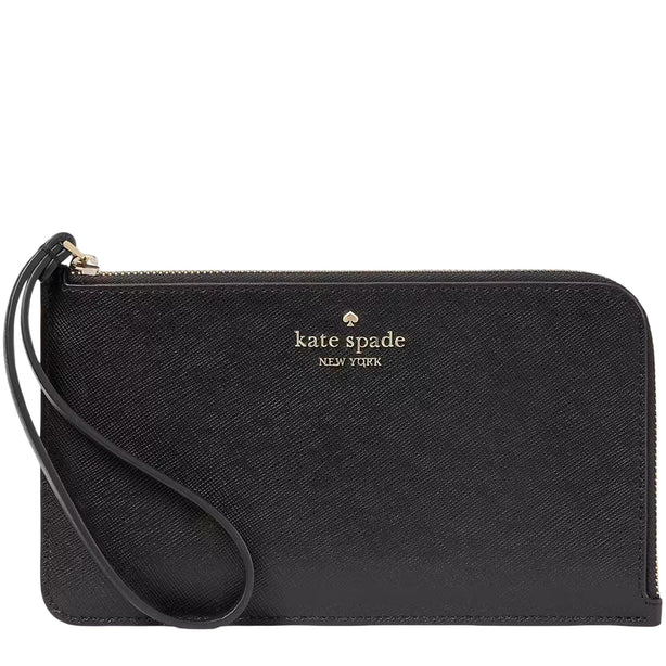 Kate Spade Lucy Medium L-Zip Wristlet - Black KD546