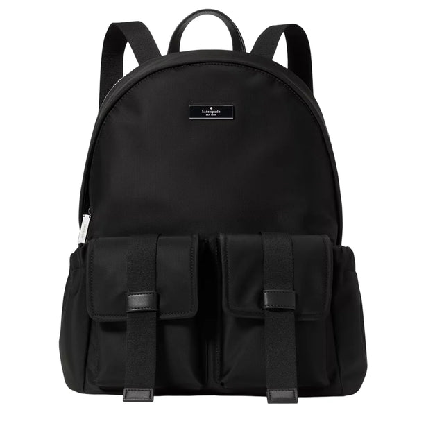 Kate Spade Carter Nylon Cargo Large Backpack Bag - Black KN670