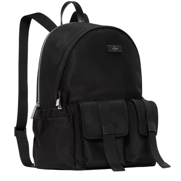 Kate Spade Carter Nylon Cargo Large Backpack Bag - Black KN670