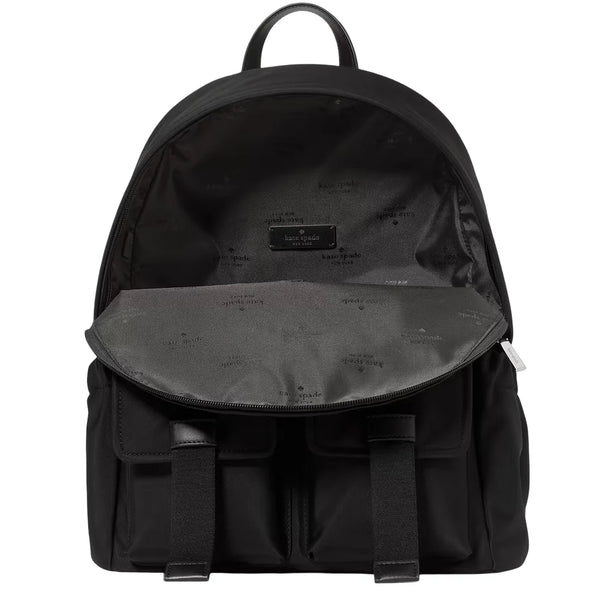 Kate Spade Carter Nylon Cargo Large Backpack Bag - Black KN670