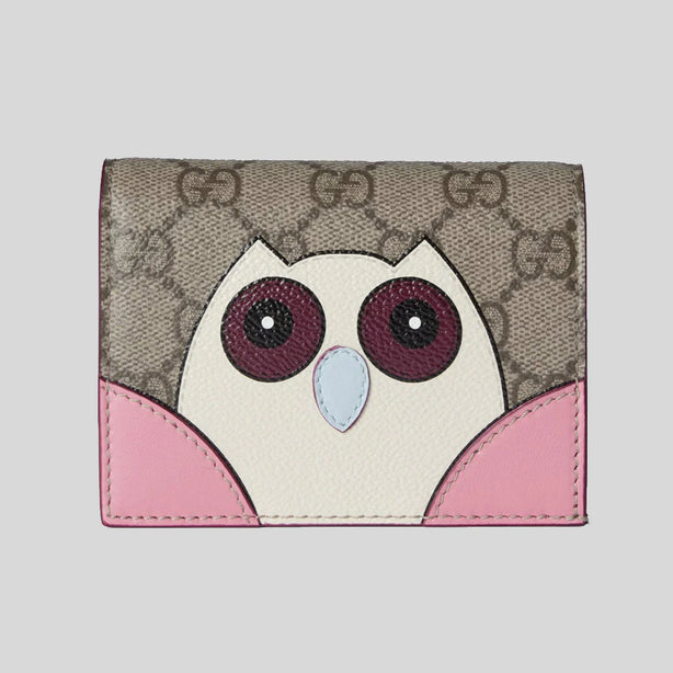GUCCI GG Icon Owl Women's Bifold Wallet RS-818767