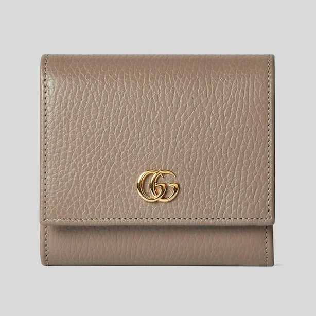 GUCCI Petite Marmont Small Wallet In Calf Leather Grey RS-598587