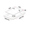 Gas Hob 76CM – EFH 3768 WT VSB