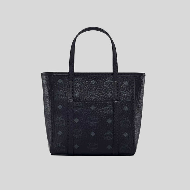 MCM Mini Toni Top-Zip Shopper In Visetos Black RS-MWPAATN04BK001
