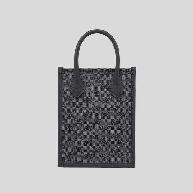 MCM Mini Himmel Tote In Lauretos Dark Grey RB-MMTEAAC02ED001