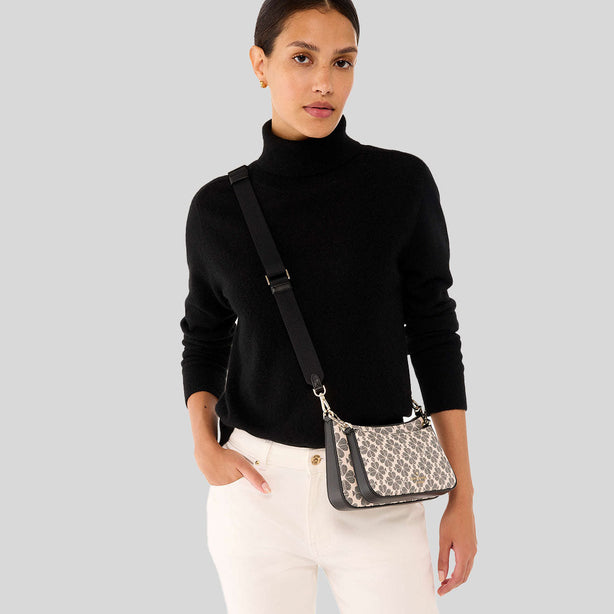 KATE SPADE Signature Spade Flower Small Crossbody Black Multi RB-KI372