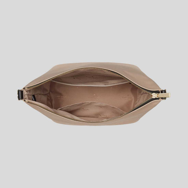 KATE SPADE Chelsea Large Duffle Crossbody Bag Warm Beige Multi RB-KG459
