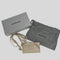 BALENCIAGA  Leather Lanyard Card Holder Grey RB-655246