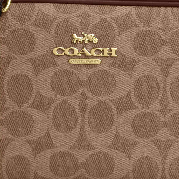 COACH Mini Jamie Camera Bag In Signature Canvas Tan/Brown RB-CY752