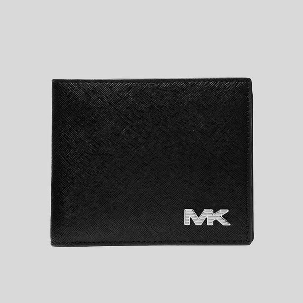MICHAEL KORS Rivington Leather Billfold Wallet With Coin Pouch Black RB-36F4LRVF3U