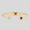 KATE SPADE Spot The Spade Open Hinge Bangle Black RS-O0RU1340