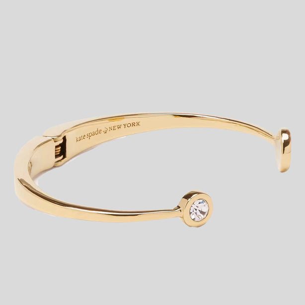 KATE SPADE Spot The Spade Open Hinge Bangle Black RS-O0RU1340