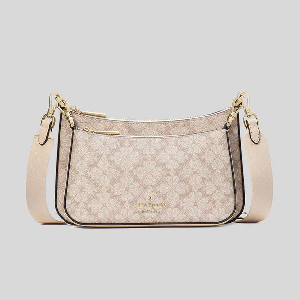 KATE SPADE Signature Spade Flower Small Crossbody Dark Beige Multi RB-KI372