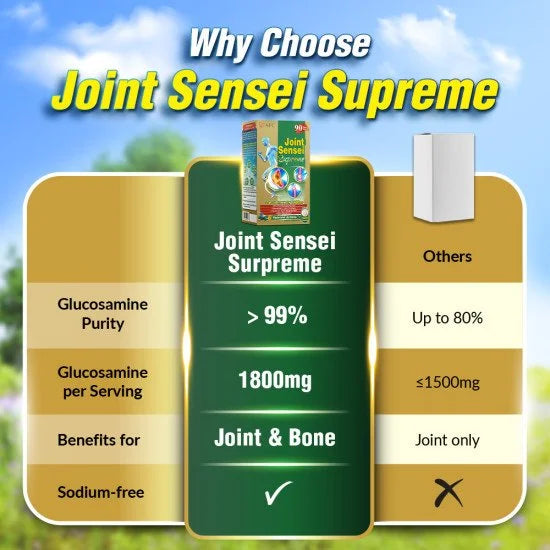 AFC Joint Sensei Supreme Glucosamine HCL Chondroitin for Shoulder Knee & Back Pain