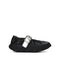 4CCCCEES Scrunch-Style Ballertina with Bold Metallic Buckle in Luxe White Sheep Leather 4CS900105