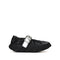 4CCCCEES Scrunch-Style Ballertina with Bold Metallic Buckle in Luxe White Sheep Leather 4CS900105