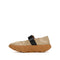 4CCCCEES Scrunch-Style Ballertina with Bold Metallic Buckle in Luxe White Sheep Leather 4CS900105