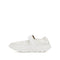 4CCCCEES Scrunch-Style Ballertina with Bold Metallic Buckle in Luxe White Sheep Leather 4CS900105