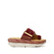 4CCCCEES Mellow Glow Petal-Twist Ultra-Comfy Sandals with Oversized Metallic Buckle in Luxe Skin Patent Leather 4CS112001