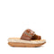 4CCCCEES Mellow Glow Petal-Twist Ultra-Comfy Sandals with Oversized Metallic Buckle in Luxe Skin Patent Leather 4CS112001