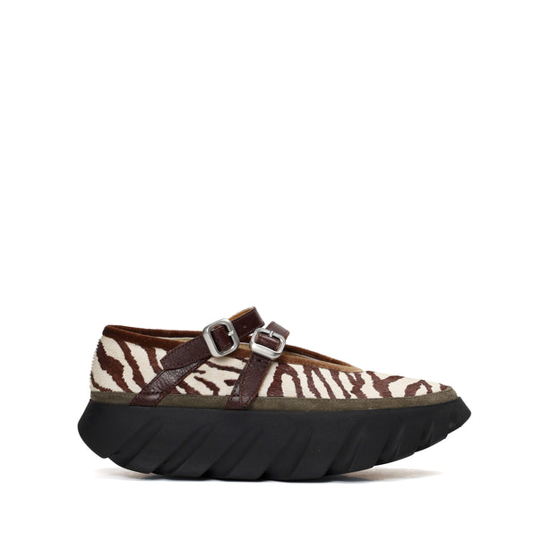 4CCCCEES Ultra-Comfy Trendy Ballerina with Velvet-Trimmed Straps in Luxe Brass Metallic Sheep Leather 4CS111001