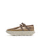 4CCCCEES Ultra-Comfy Trendy Ballerina with Velvet-Trimmed Straps in Luxe Brass Metallic Sheep Leather 4CS111001